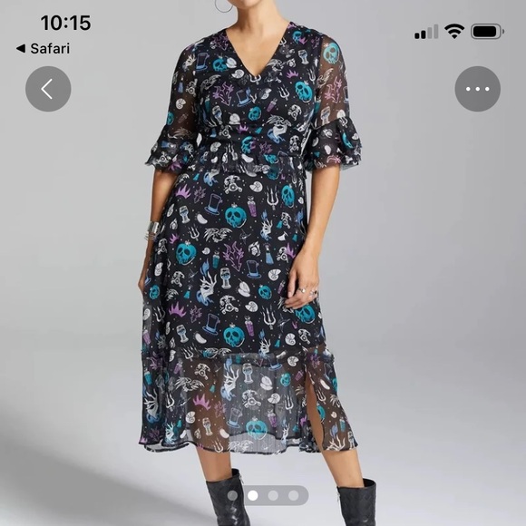 Disney Villains Print Dress - Picture 6 of 10